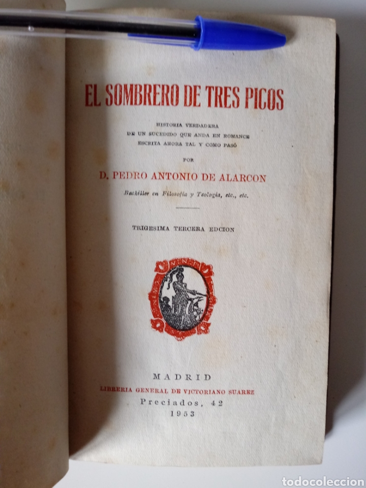 Libros de segunda mano: El sombreros de tres picos. Alarcón. Madrid 1953 - Foto 3 - 115478963
