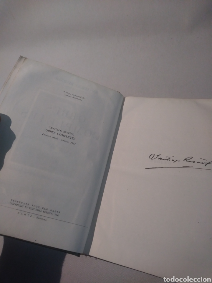 Libros de segunda mano: Obres Completes. Santiago Rusi&ntilde;ol. Editorial.Selecta - Foto 4