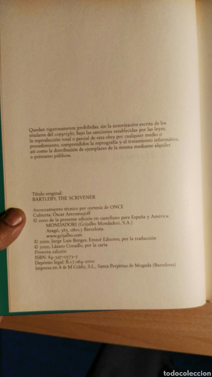 Libros de segunda mano: Bartleby , el escribiente - Foto 5