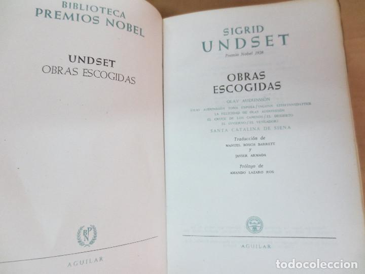 Libros de segunda mano: OBRAS ESCOGIDAS SIGRID UNDSET EDIT AGUILAR A&Ntilde;O 1958 - Foto 3