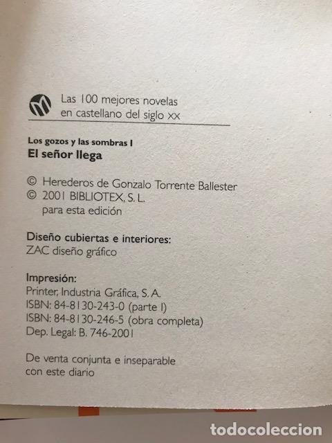 Libros de segunda mano: Los gozos y las sombras I - Gonzalo Torrente Ballester - Foto 3