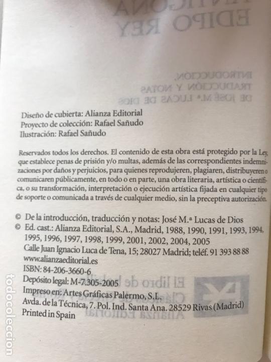 Libros de segunda mano: &Aacute;yax, Las traquinias, Ant&iacute;gona, Edipo Rey - S&oacute;focles - Foto 5