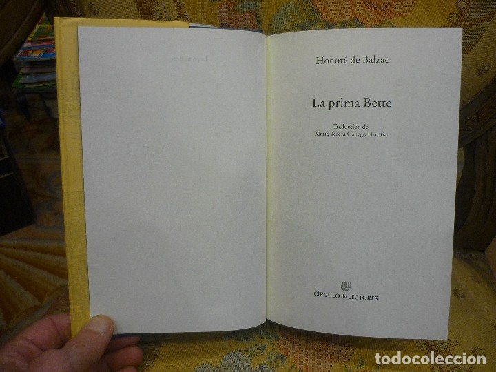 Libros de segunda mano: LA PRIMA BETTE, DE HONOR&Eacute; DE BALZAC. - Foto 4