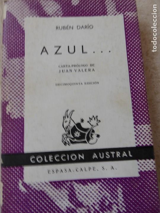 Libros de segunda mano: AZUL... RUB&Eacute;N DAR&Iacute;O. - Foto 1
