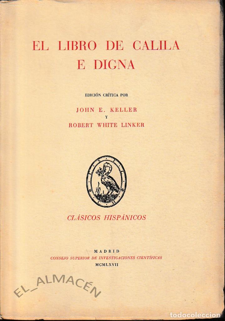 Libros de segunda mano: EL LIBRO DE CALILA E DIGNA (ED. KELLER / WHITE LINKER 1967) SIN USAR - Foto 1