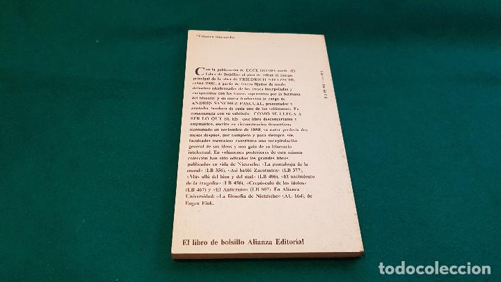 Libros de segunda mano: ECCE HOMO (FRIEDRICH NIETZSCHE) 1982 - Foto 2