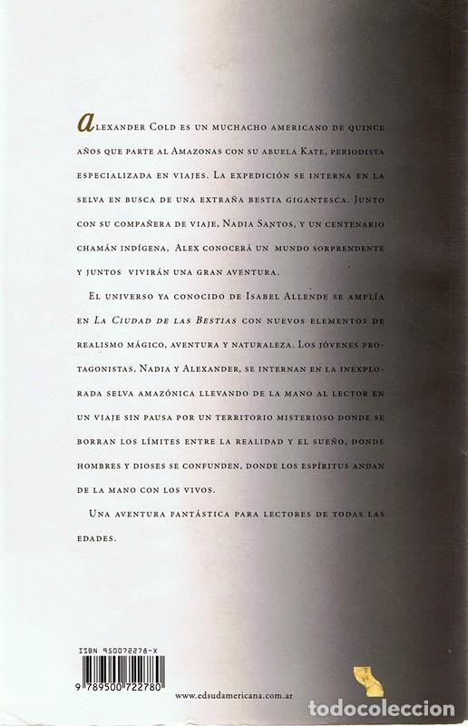 Libros de segunda mano: LA CIUDAD DE LAS BESTIAS ISABEL ALLENDE - Foto 2