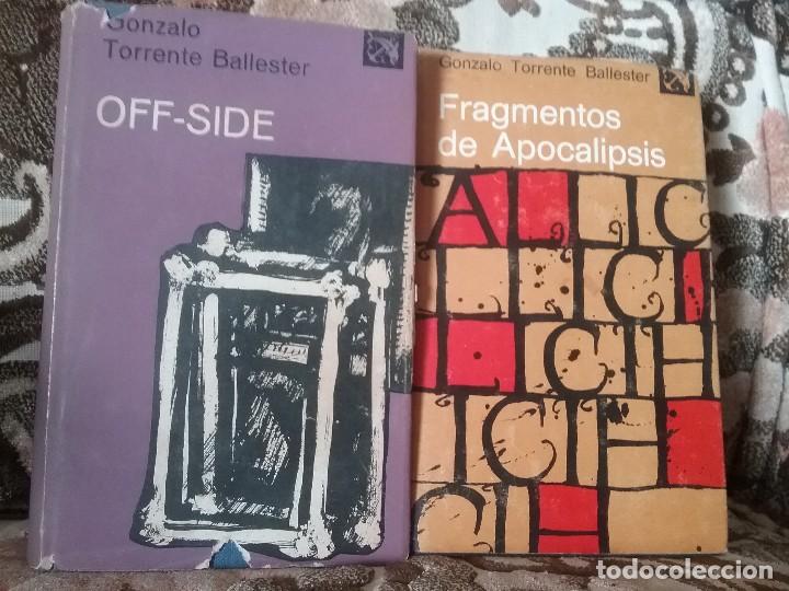 Libros de segunda mano: 2 primeras ediciones de Torrente Ballester: Off-side y Fragmentos de Apocalipsis. Ancora y delfin - Foto 1