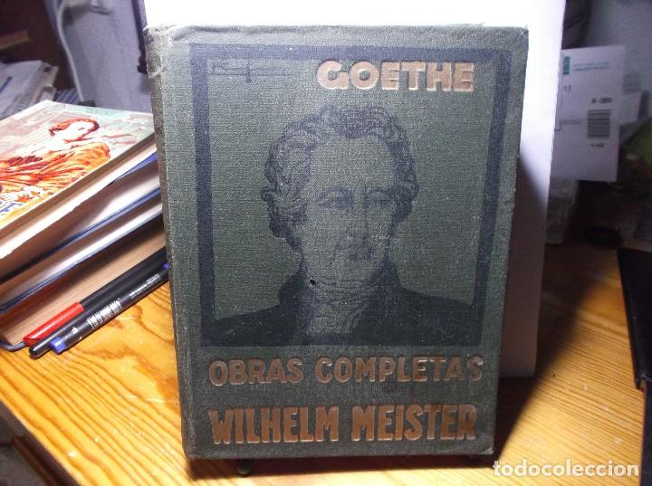 Libros de segunda mano: GOETHE - OBRAS COMPLETAS - WILHELM MEISTER - Foto 1