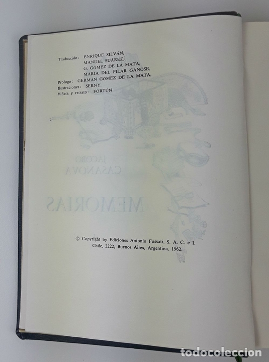 Libros de segunda mano: MEMORIAS. 2 TOMOS. JACOBO CASANOVA. ARGENTINA. 1962. - Foto 6