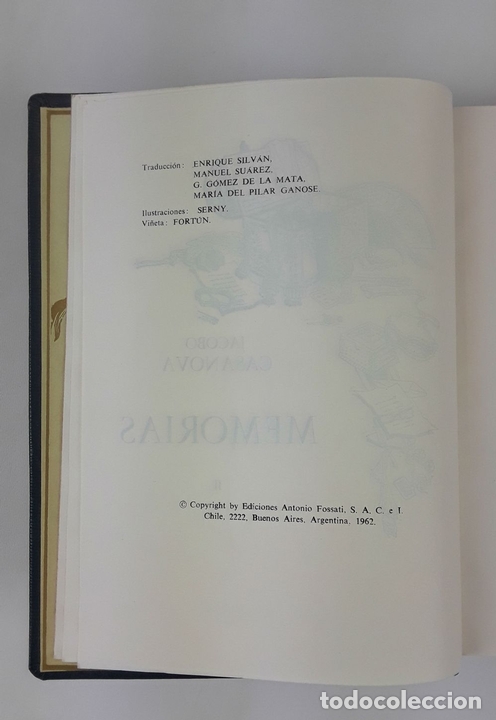 Libros de segunda mano: MEMORIAS. 2 TOMOS. JACOBO CASANOVA. ARGENTINA. 1962. - Foto 8