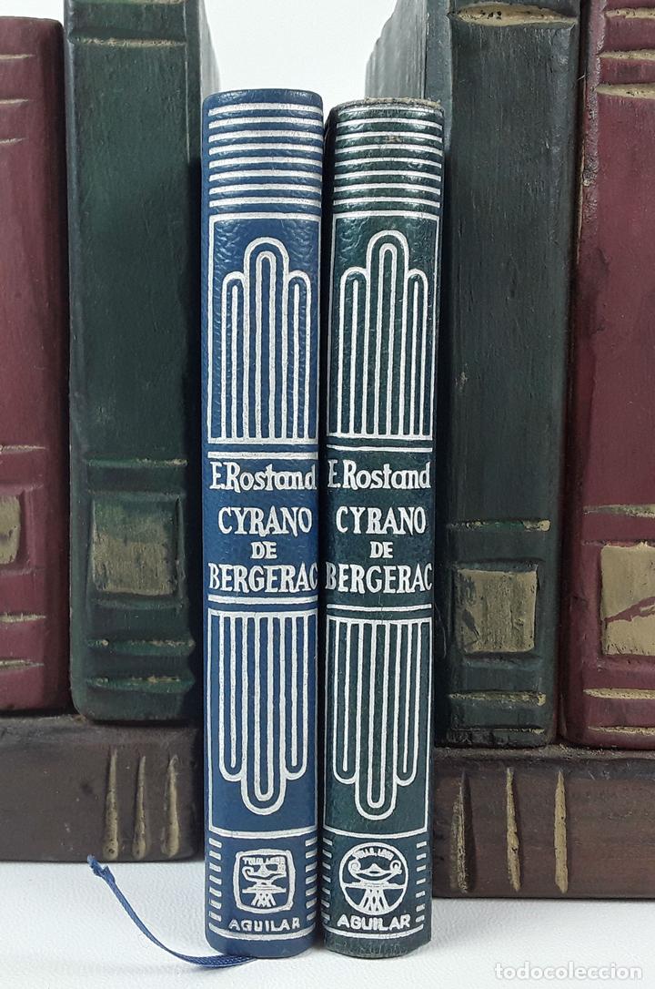 Libros de segunda mano: CYRANO DE BERGERAC. E. ROSTAND. 2 LIBROS. AGUILAR. MADRID. 1954-1961. - Foto 1