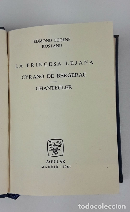 Libros de segunda mano: CYRANO DE BERGERAC. E. ROSTAND. 2 LIBROS. AGUILAR. MADRID. 1954-1961. - Foto 8