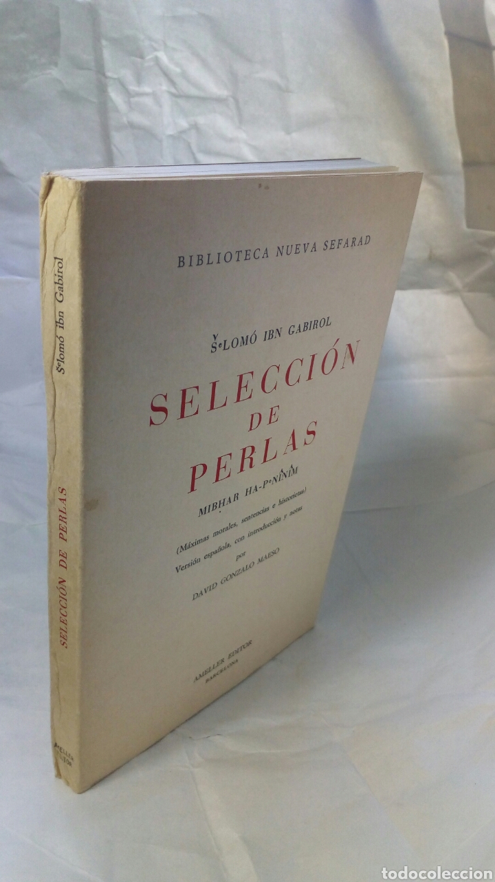 Libros de segunda mano: Selecci&oacute;n de perlas. &Scaron;elom&oacute; Ibn Gabirol. - Foto 3