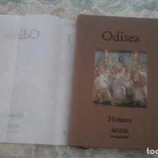 Libros de segunda mano: LA ODISEA, DE HOMERO (ANAYA, EDICION SUPERLUJO NUMERADA CARTONE CON SOBRECUBIERTA 20,5 X 30,5). Lote 124747063