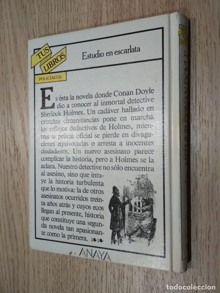 Libros de segunda mano: TUS LIBROS - Conan Doyle ESTUDIO EN ESCARLATA ANAYA - Foto 2