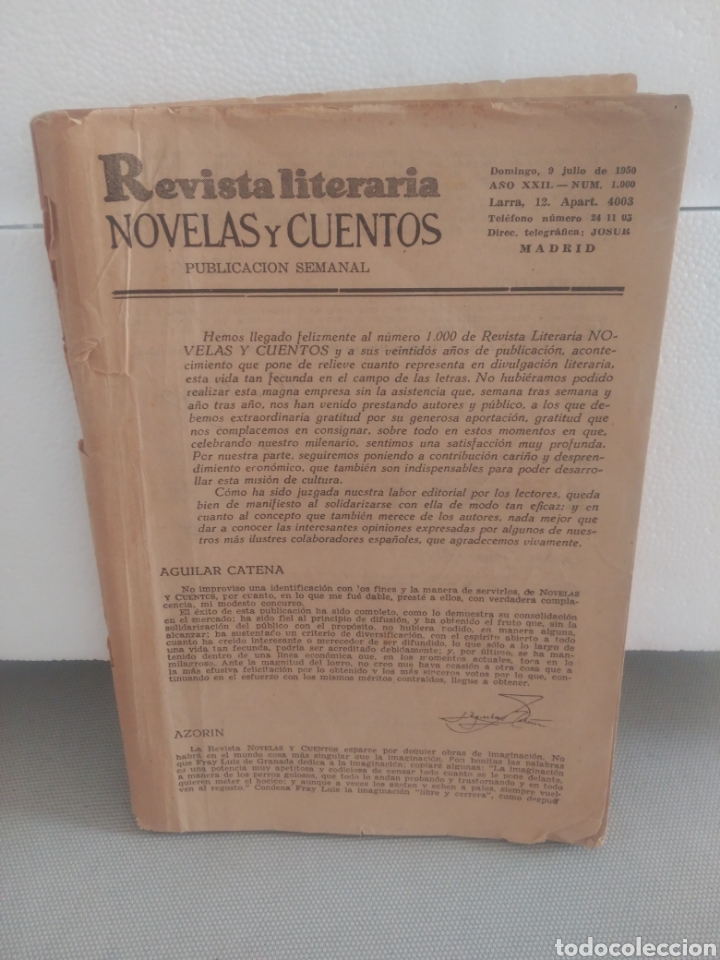 Libros de segunda mano: La gitanilla. Revista literaria novelas y cuentos - Foto 1