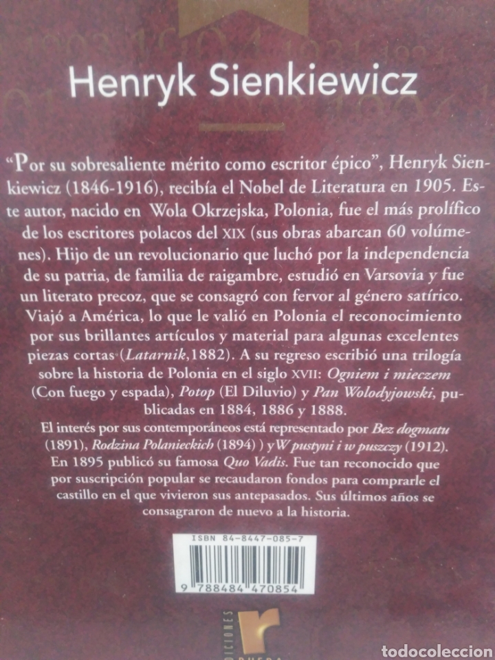 Libros de segunda mano: Hania, Bartek el heroe. Henryk Sienkiewicz. Editorial Rueda - Foto 3