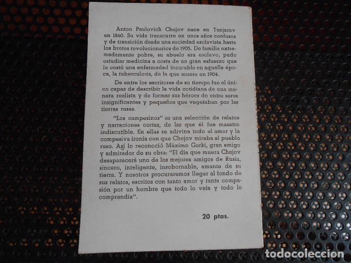 Libros de segunda mano: LOS   CAMPESINOS   -Anton Chejov -1971 - Foto 2