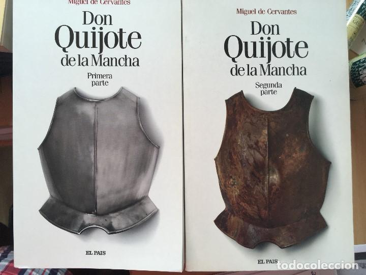 Libros de segunda mano: DON QUIJOTE DE LA MANCHA - DOS TOMOS - EL PAIS - Foto 1
