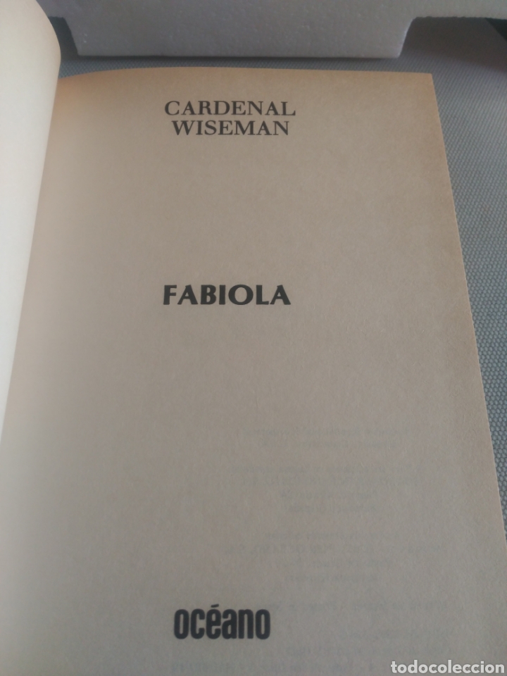Libros de segunda mano: Cardenal Wiseman Fabiola .Editorial oc&eacute;ano - Foto 2