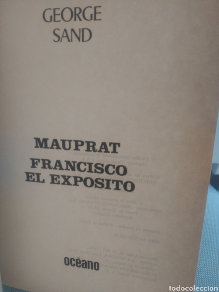 Libros de segunda mano: Mauprat Francisco Exp&oacute;sito. George Sand .Editorial Oc&eacute;ano - Foto 2
