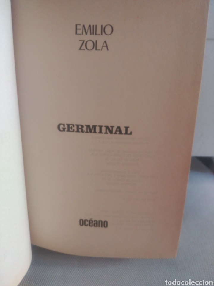 Libros de segunda mano: Germinal ,Emilio Zola .Editorial Oc&eacute;ano - Foto 2