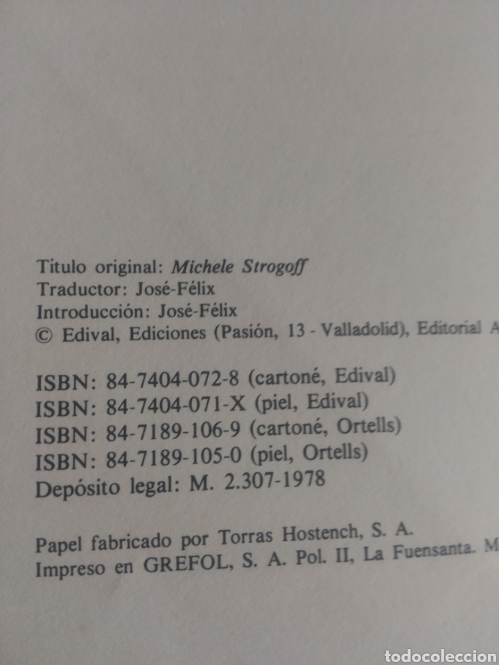 Libros de segunda mano: Miguel Strogoff, Julio Verne .Editorial edival - Foto 4