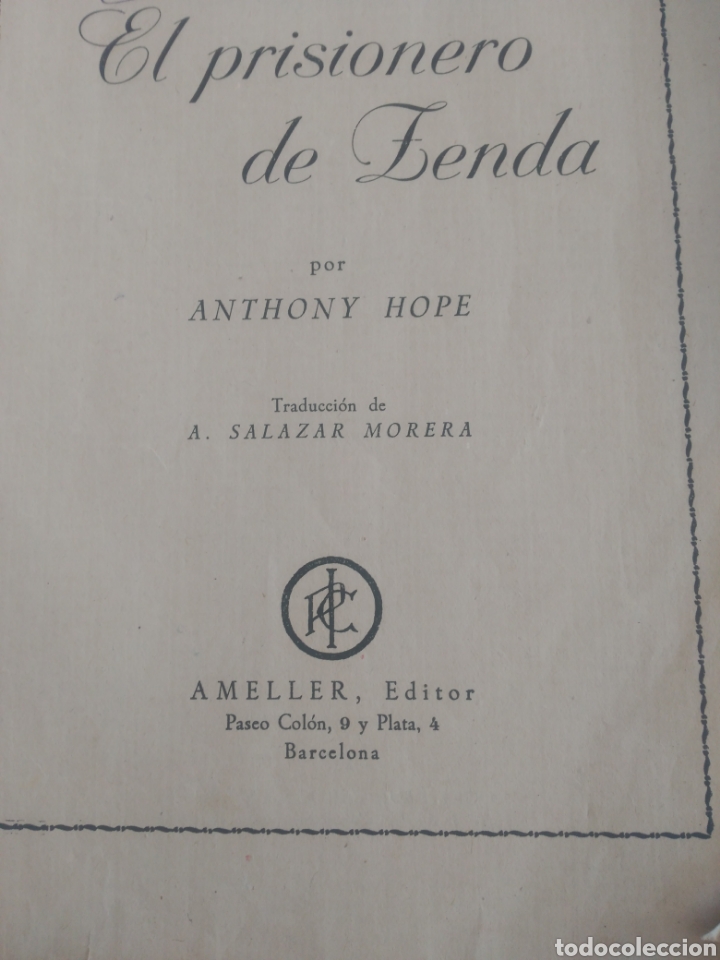 Libros de segunda mano: Prisionero de Zenda. A Hope - Foto 3
