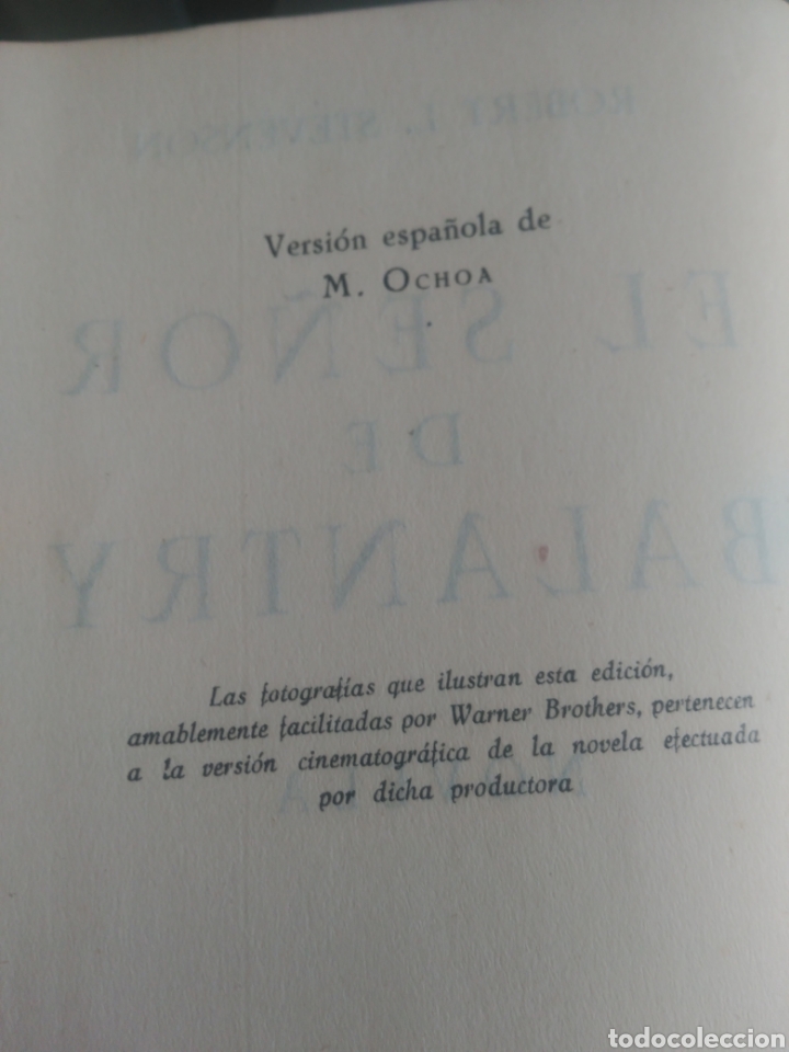 Libros de segunda mano: El Se&ntilde;or de balantry, Robert L Stevenson. Editorial ayma - Foto 3