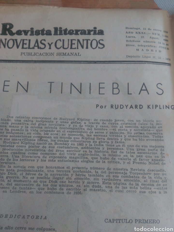 Libros de segunda mano: En tinieblas. Rudyard Kipling. - Foto 1