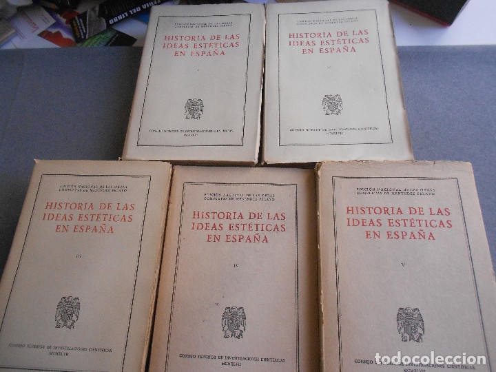 Libros de segunda mano: HISTORIA DE LAS IDEAS ESTETICAS EN ESPA&Ntilde;A - Foto 2