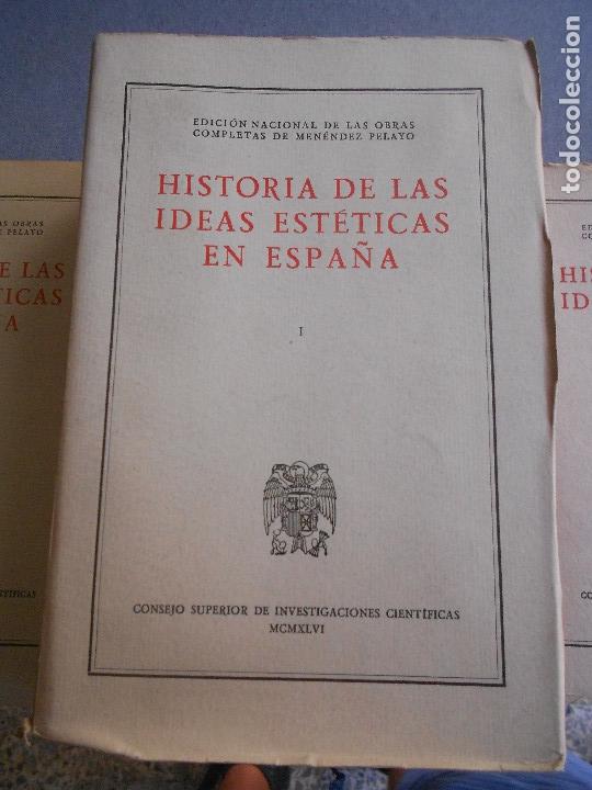 Libros de segunda mano: HISTORIA DE LAS IDEAS ESTETICAS EN ESPA&Ntilde;A - Foto 6