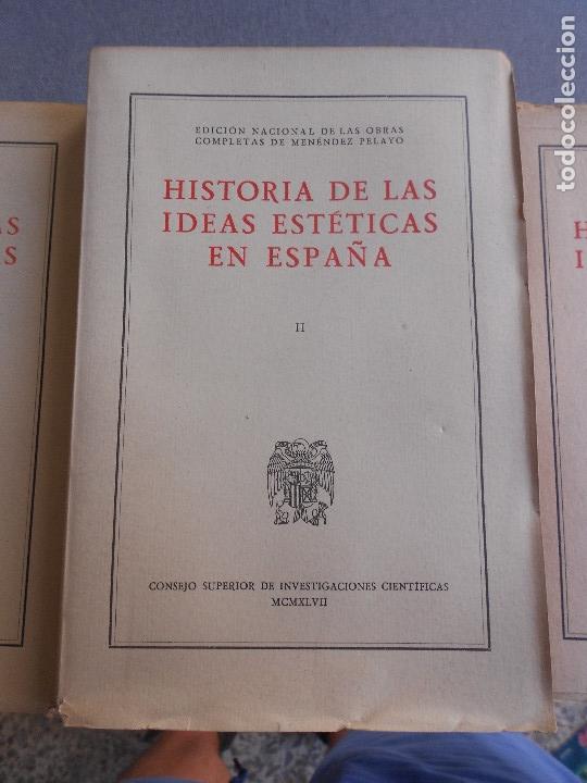 Libros de segunda mano: HISTORIA DE LAS IDEAS ESTETICAS EN ESPA&Ntilde;A - Foto 7
