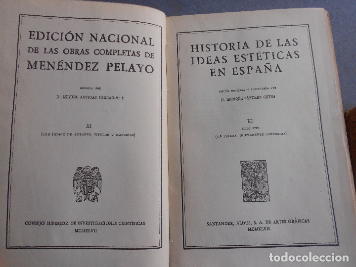 Libros de segunda mano: HISTORIA DE LAS IDEAS ESTETICAS EN ESPA&Ntilde;A - Foto 11
