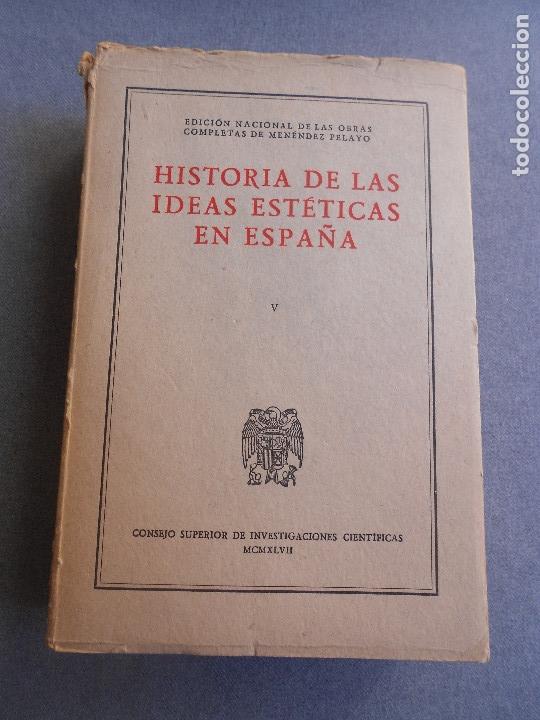 Libros de segunda mano: HISTORIA DE LAS IDEAS ESTETICAS EN ESPA&Ntilde;A - Foto 14