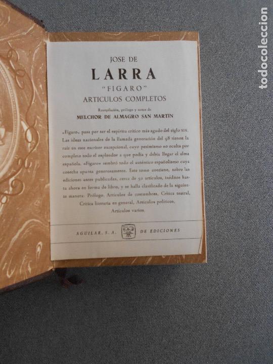 Libros de segunda mano: LARRA. ARTICULOS COMPLETOS - Foto 3