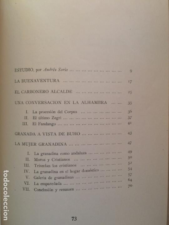 Libros de segunda mano: HISTORIETAS GRANADINAS. PEDRO ANTONIO DE ALARC&Oacute;N. - Foto 4