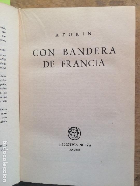 Libros de segunda mano: CON BANDERA DE FRANCIA. AZOR&Iacute;N. - Foto 2