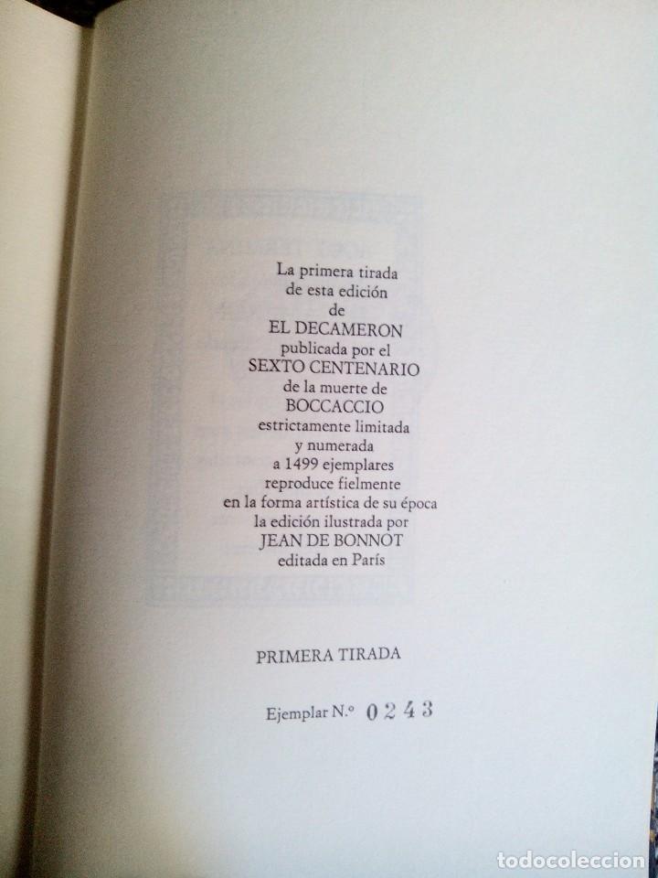 Libros de segunda mano: EL DECAMERON-BOCCACCIO -- C&Iacute;RCULO DEL BIBLI&Oacute;FILO 3 tomos / completo - Foto 5