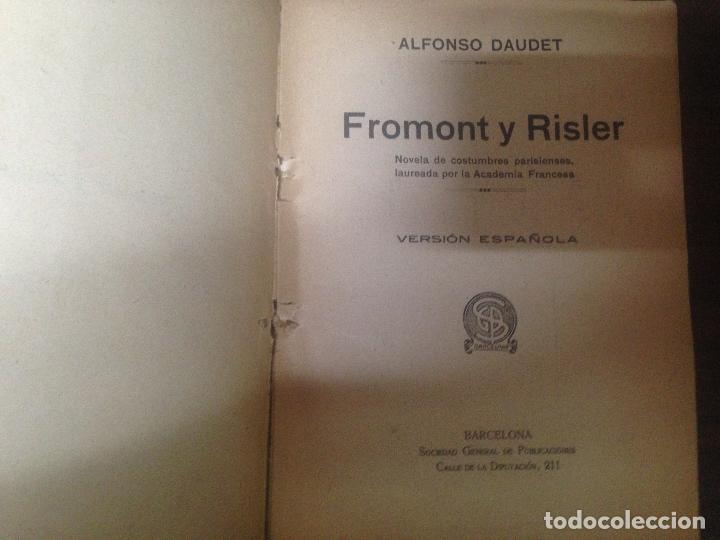 Libros de segunda mano: ANTIGUO LIBRO FROMONT Y RISLER ALFONSO DAUDET VERSION ESPA&Ntilde;OLA - Foto 2