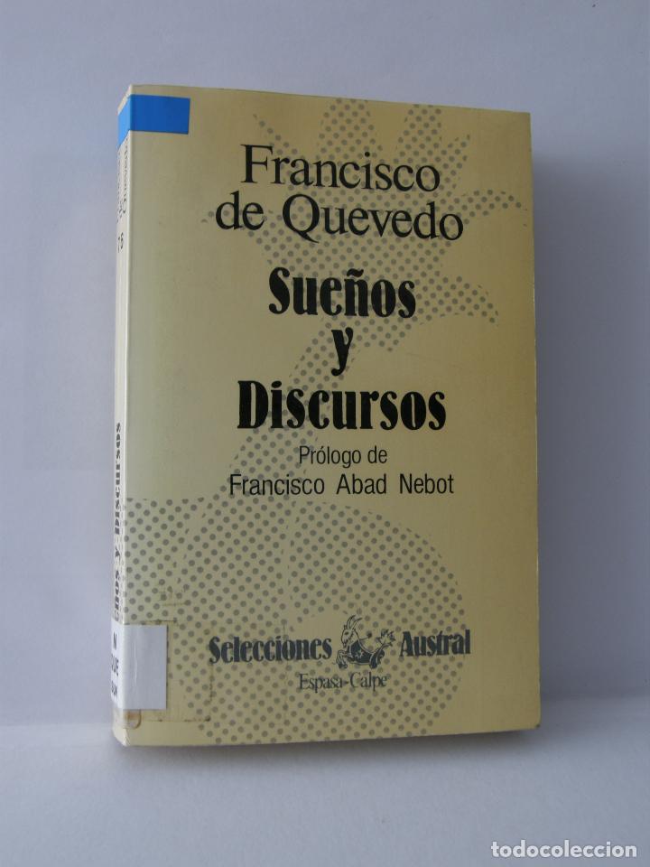 Libros de segunda mano: SUE&Ntilde;OS Y DISCURSOS - FRANCISCO DE QUEVEDO -ESPASA CALPE, 1983 - Foto 1