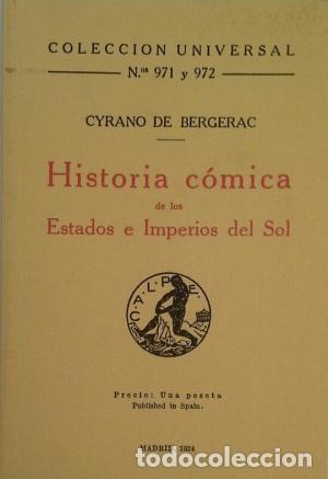 Libros de segunda mano: Historia c&oacute;mica de los Estados e Imperios del Sol. Cyrano de Bergerac - Foto 1