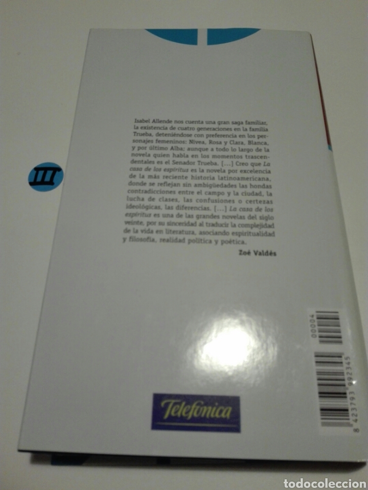 Libros de segunda mano: LA CASA DE LOS ESP&Iacute;RITUS. ISABEL ALLENDE N&deg;4 - Foto 2