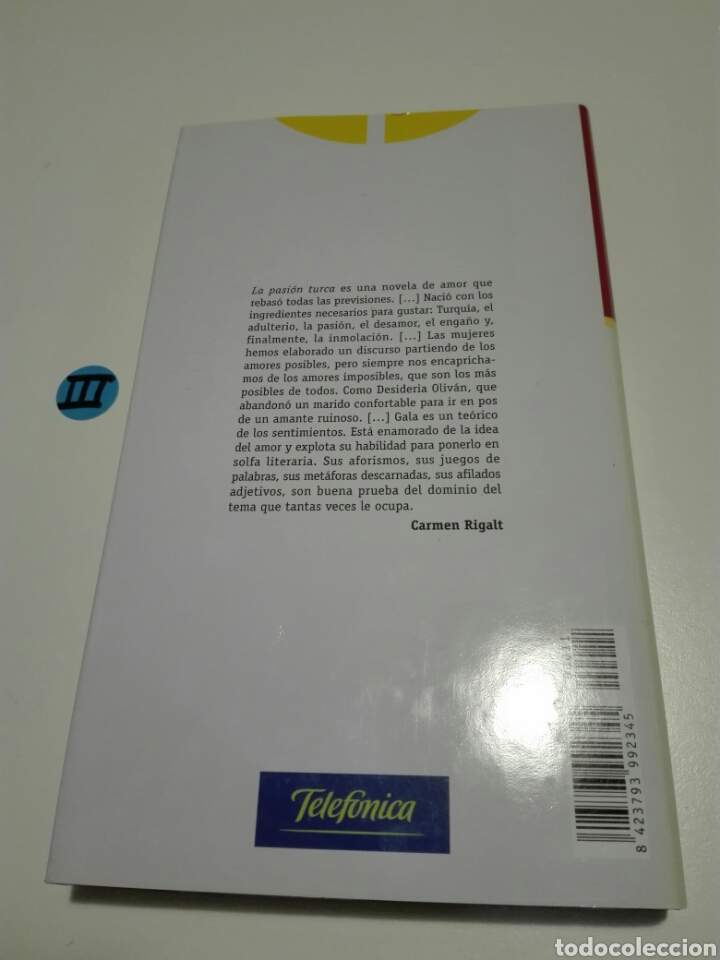 Libros de segunda mano: LA PASI&Oacute;N TURCA. ANTONIO GALA. - Foto 2
