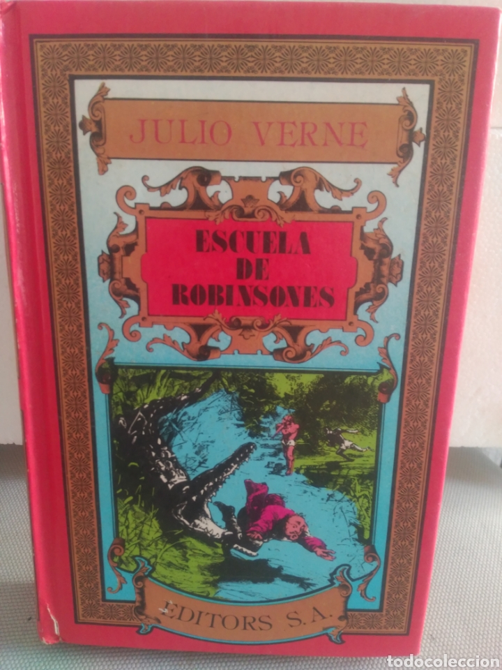Libros de segunda mano: Escuela de robinsones, Julio Verne .Editorial editors - Foto 1