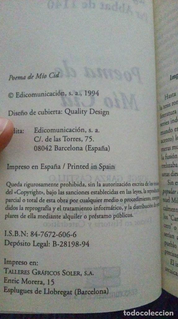 Libros de segunda mano: Poema del M&iacute;o Cid - An&oacute;nimo - Ed. Fontana - Foto 2