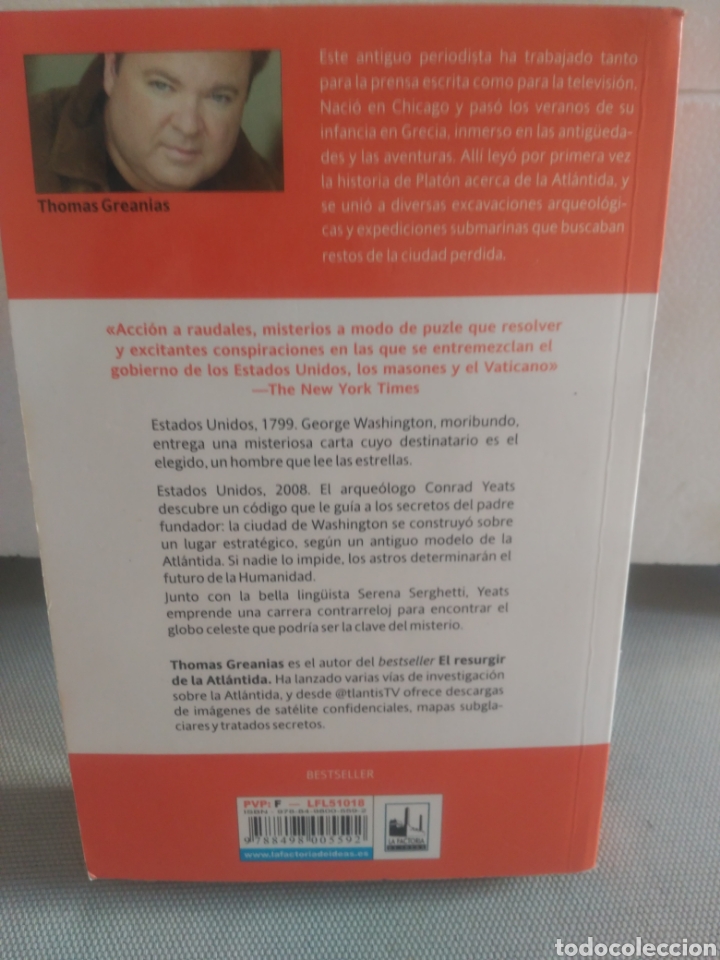 Libros de segunda mano: La profec&iacute;a de la Atl&aacute;ntida. Thomas Greanias - Foto 2