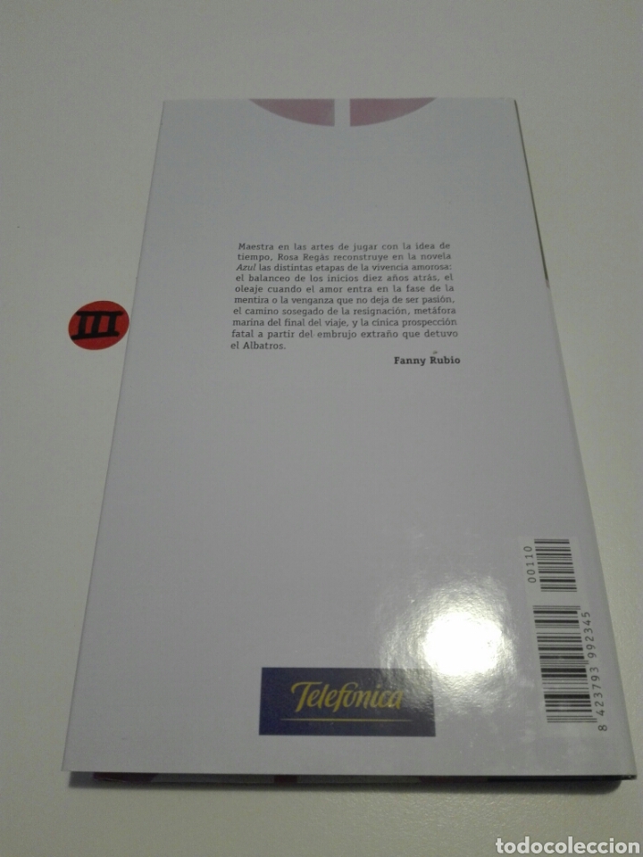 Libros de segunda mano: AZUL. ROSA REGAS. PERFECTO ESTADO. - Foto 2