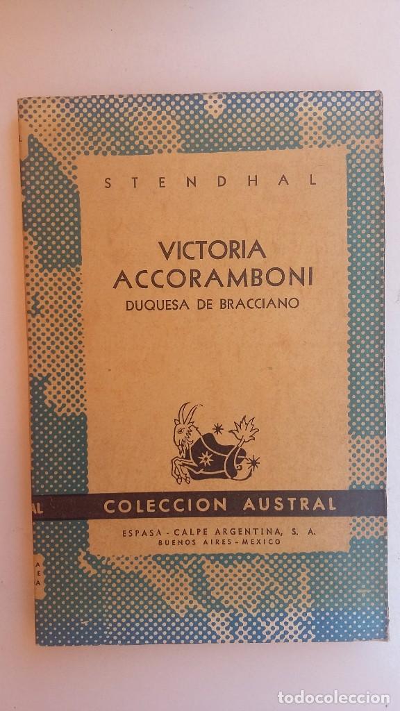 Libros de segunda mano: VICTORIA ACCORAMBONI DUQUESA DE BRACCIANO. STENDHAL - Foto 1